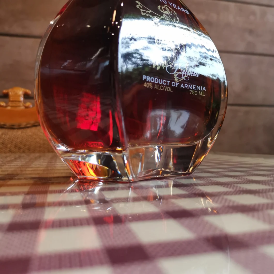 Extra Flint Customized 700ml 750ml Glass Bottle for Rum Tequila Vodka Whiskey Brandy