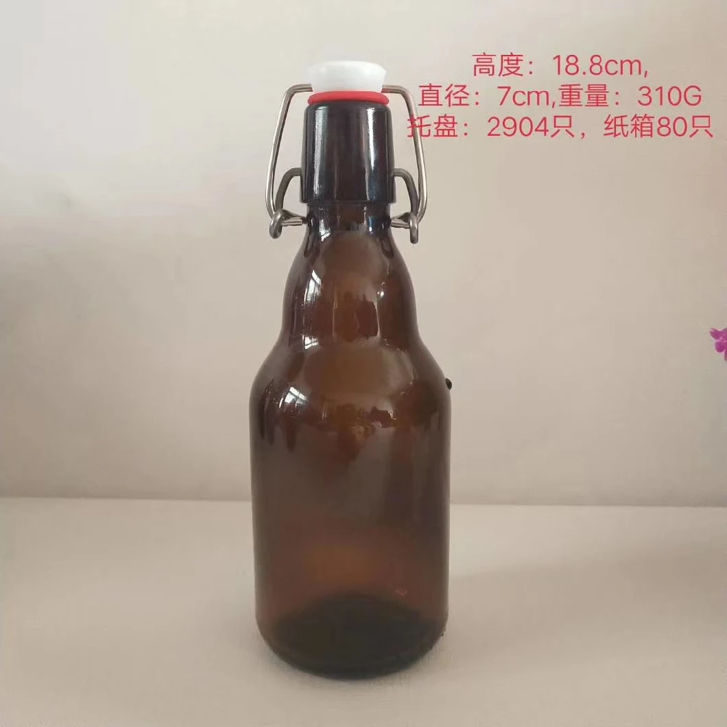 Factory Direct Pressure 330ml Brown Beer Bottle Red Wine Bottle Health Wine Bottle Ice Wine Bottle Soda Cola Bottle