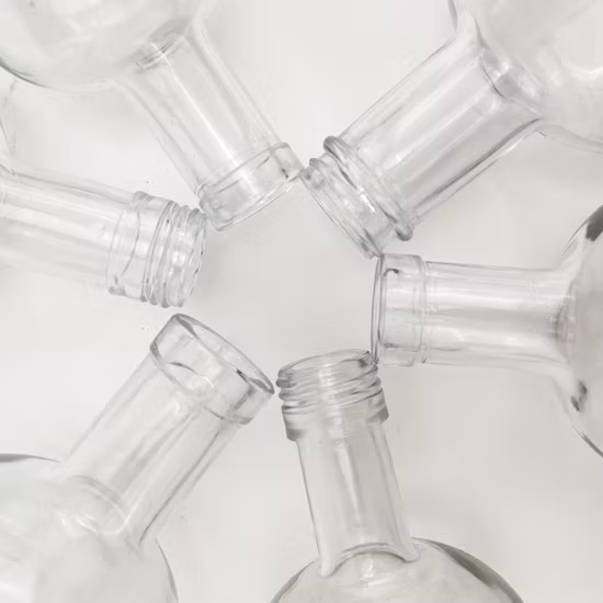 Custom Logo Embossed Clear 500ml 700ml 750ml Rum Tequila Gin Brandy Rum Whiskey Vodka Liquor Spirits Glass Bottle