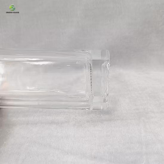 고품질 슈퍼 플린트 라운드 빈 750ml 보드카 위스키 진 브랜디 데킬라 럼 유리 병 유리 주류 병