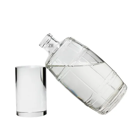 명확한 700ml 750ml 와인 영혼 위스키 진 럼 데킬라 브랜디 유리 보드카 병