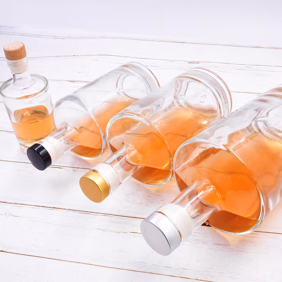 마개가 달린 100ml 만두 샴페인 유리 와인 유리 병