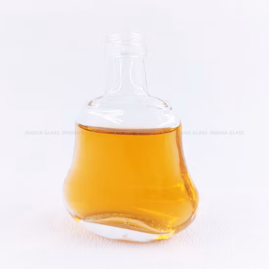 징나 500ml 750ml 유리 정신 병 보드카 진 둥근 유리병