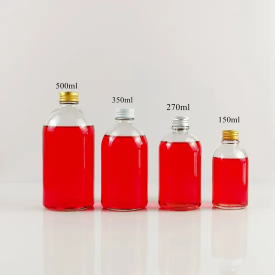 8oz 16oz 음료 250ml 500ml를 위한 빈 명확한 호박색 찬 양조 커피 Kombucha 주스 보스톤 둥근 유리병