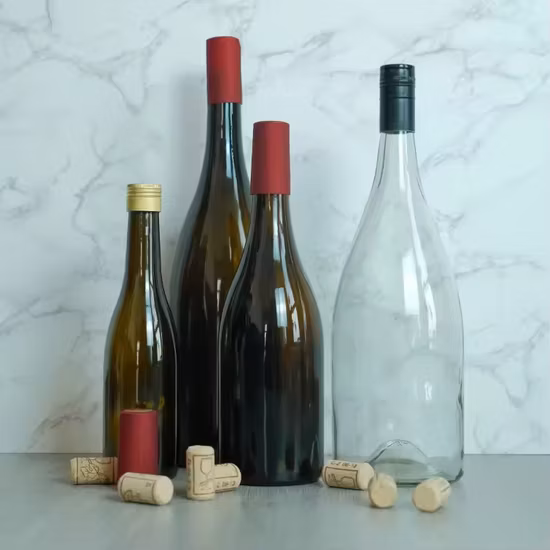 도매 750ml 레드 와인 병 짙은 녹색 빈 럭셔리 샴페인 부르고뉴 와인 병