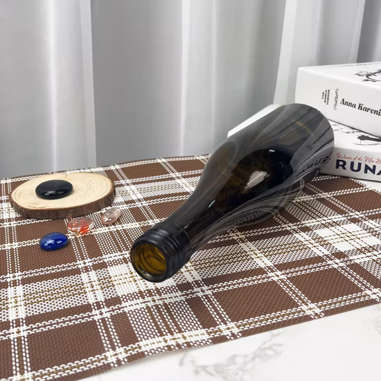 맞춤형 투명 와인병, 샴페인 스파클링 와인, 750ml 유리 와인병
