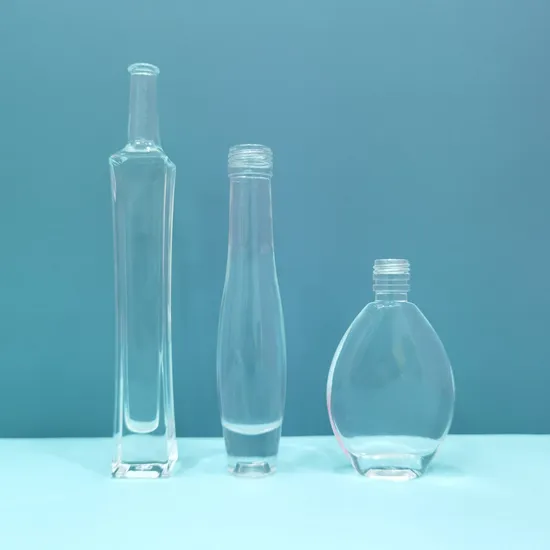 럼/데킬라/진/브랜디/럼/위스키/보드카용 맞춤형 로고 투명 양각 500ml 700ml 750ml 유리병